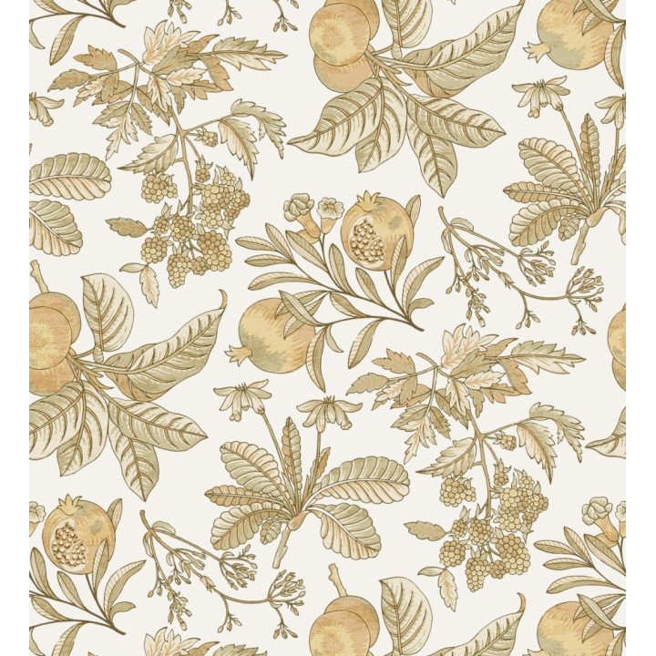 Papel pintado de granadas tonos ocres - Reika 682484