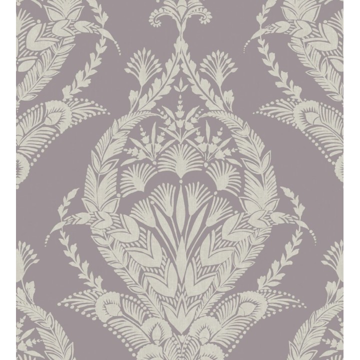 Papel pintado ornamental estilo inglés color lavanda - Aruna 682491