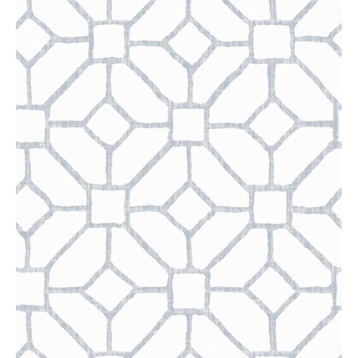 Papel pintado de celosía estilo boho gris claro - Mosset 682503