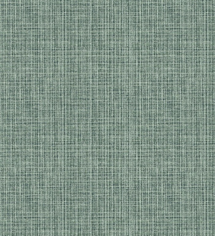 Papel pintado tejido de lino tonos verdes con textura - London Textile 682504