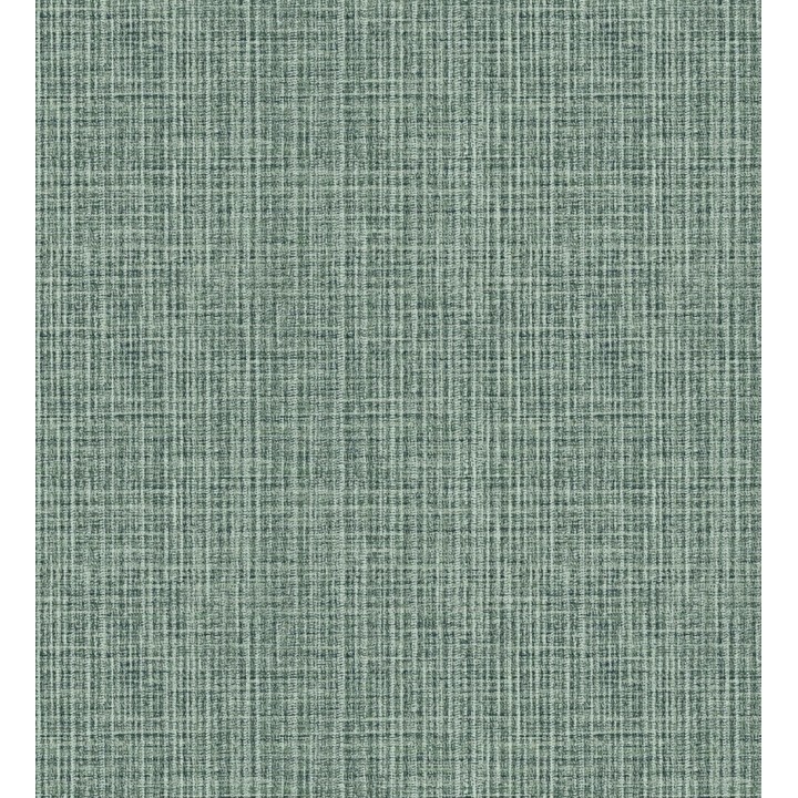 Papel pintado tejido de lino tonos verdes con textura - London Textile 682504