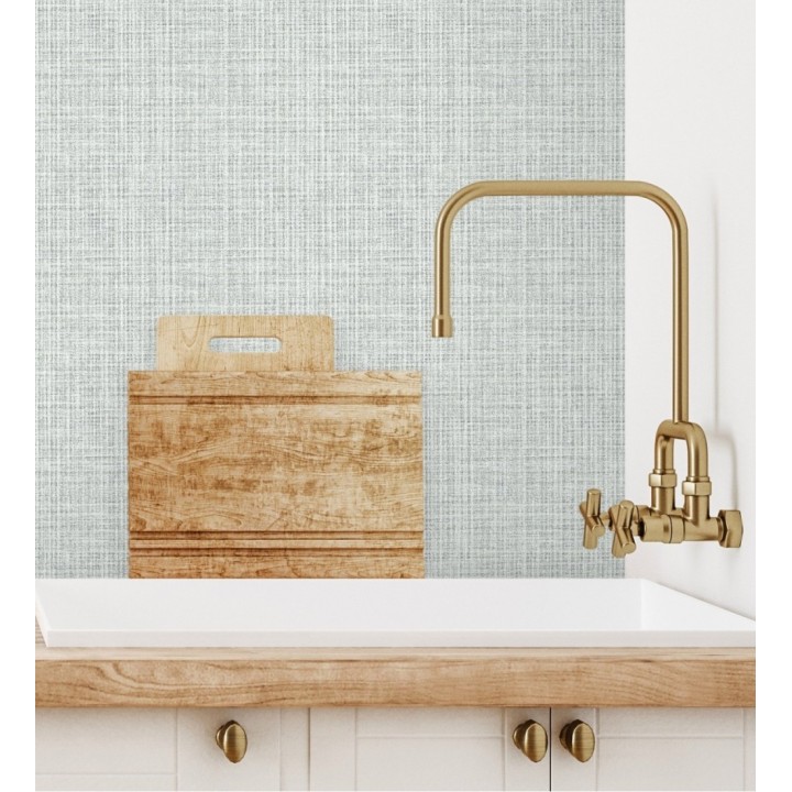 Papel pintado tejido de lino tonos grises y blancos con textura - London Textile 682507