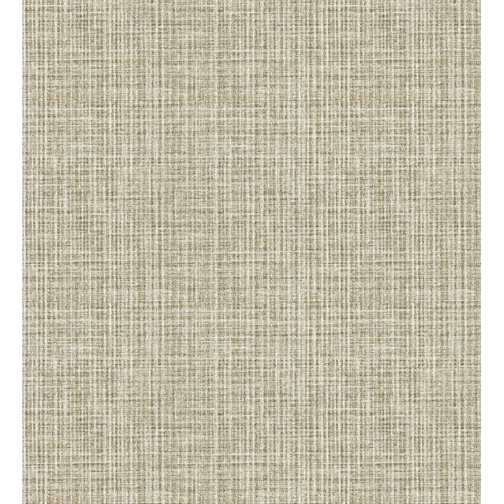 Papel pintado tejido de lino tonos camel y beige con textura - London Textile 682509
