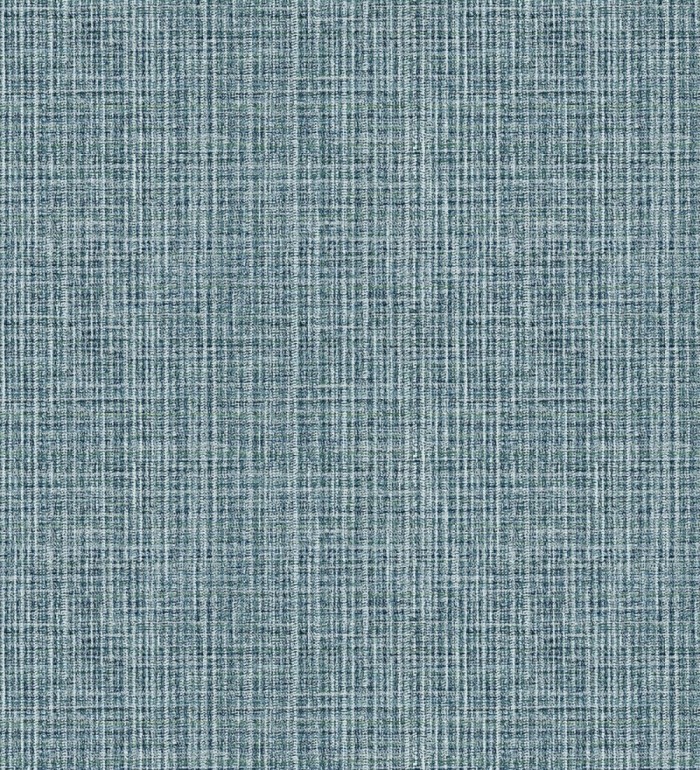Papel pintado tejido de lino tonos azules con textura - London Textile 682511