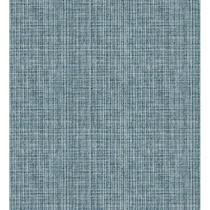 Papel pintado tejido de lino tonos azules con textura - London Textile 682511