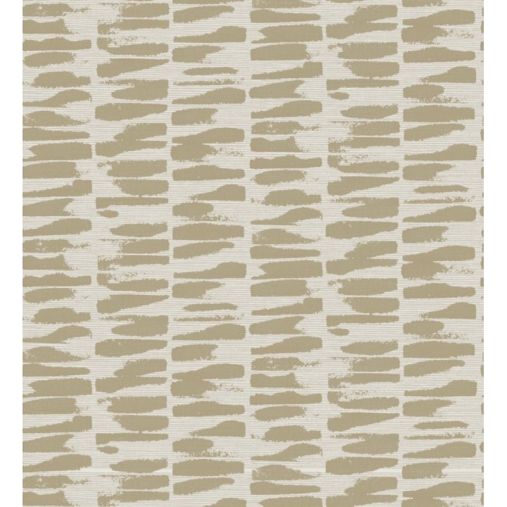 Papel pintado abstracto con pinceladas de pintura dorada estilo africano - Wari 682513