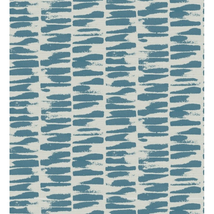 Papel pintado abstracto con pinceladas de pintura turquesa pálido estilo africano - Wari 682515