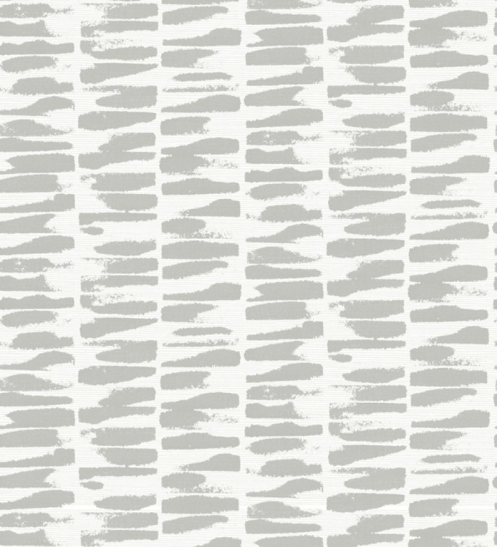 Papel pintado abstracto con pinceladas de pintura gris claro estilo africano - Wari 682516