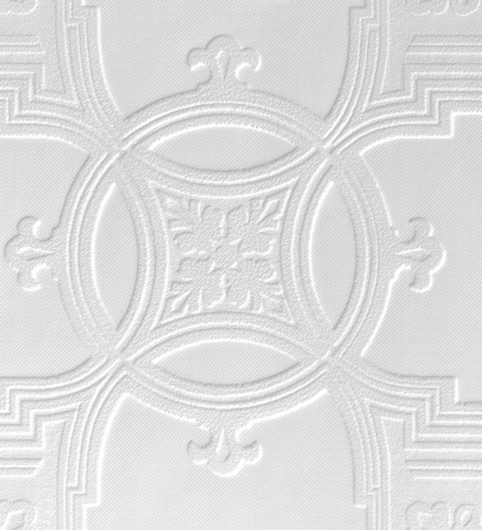 Papel pintado blanco repintable texturizado de alto relieve - Cleva Texture 682526