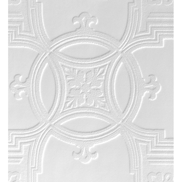 Papel pintado blanco repintable texturizado de alto relieve - Cleva Texture 682526
