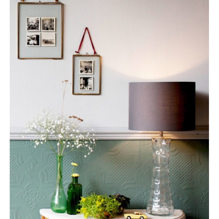 Papel pintado blanco repintable texturizado de alto relieve - Bastian Texture 682528