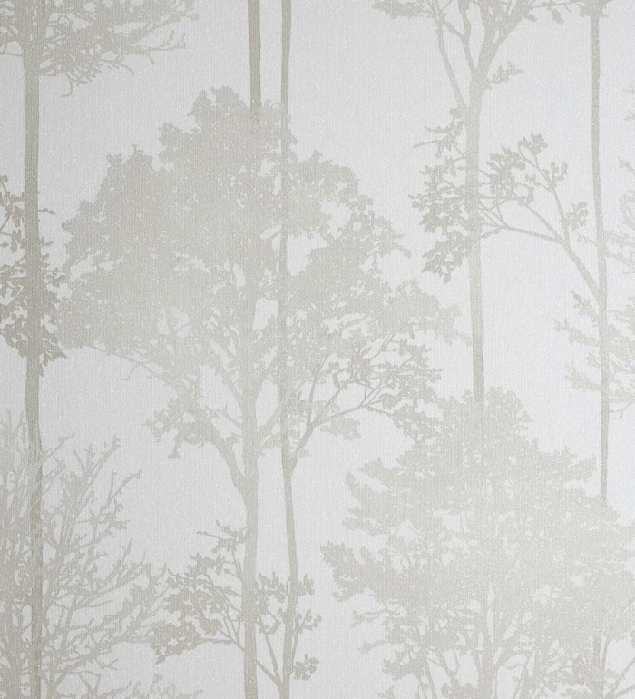 Papel pintado de árboles beige claro - Ava Woodland 682536