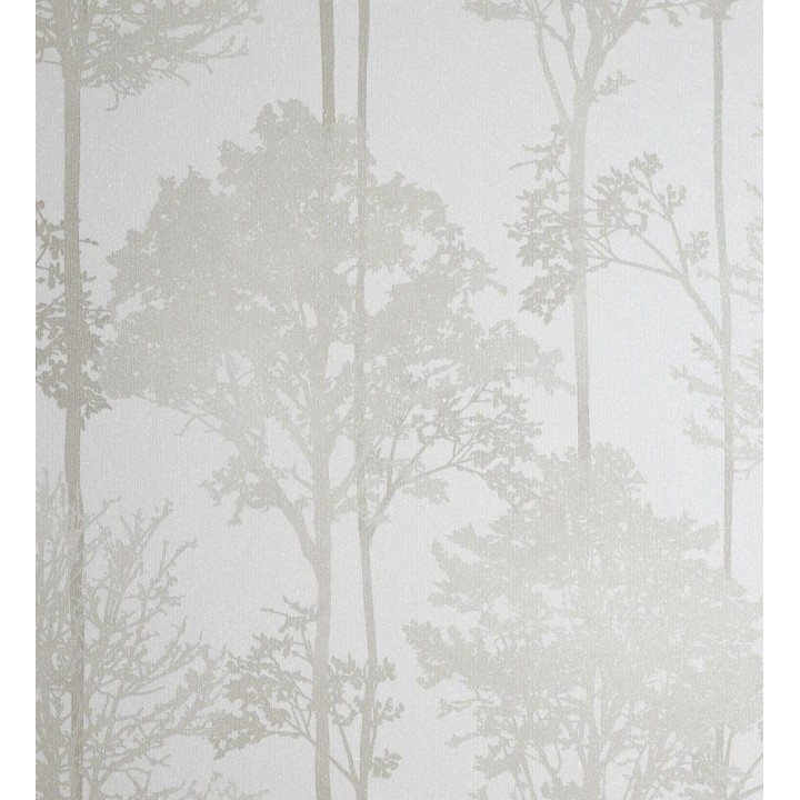 Papel pintado de árboles beige claro - Ava Woodland 682536