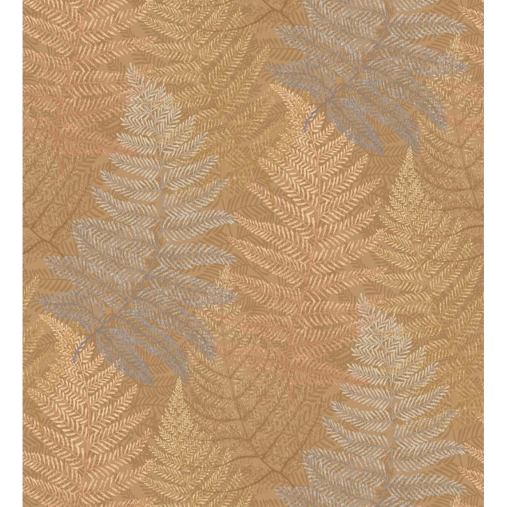 Papel pintado hojas de helecho color terracota - Jasper Foliage 682562