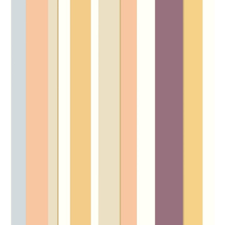 Papel pintado de rayas texturizadas multicolor  - Raya Zeila 682565