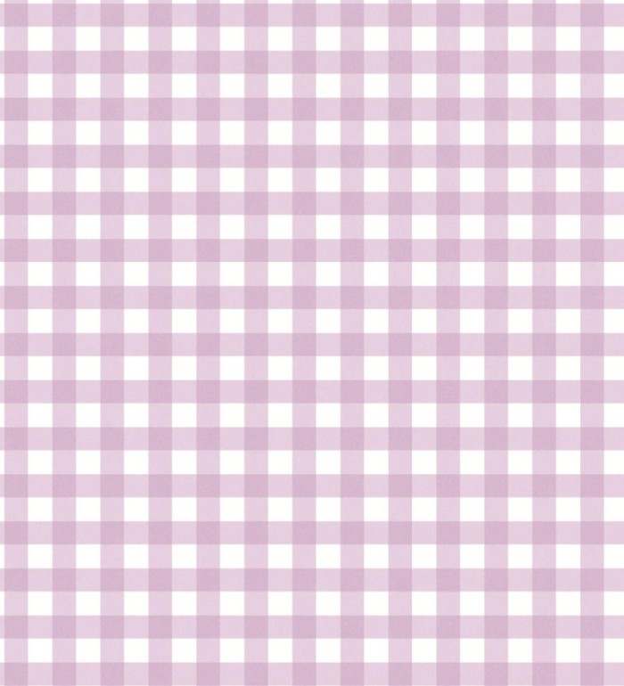 Papel pintado cuadros de vichy color rosa violáceo - Juliet Vichy 682572