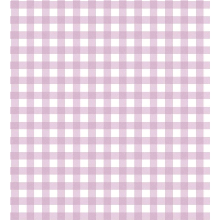 Papel pintado cuadros de vichy color rosa violáceo - Juliet Vichy 682572