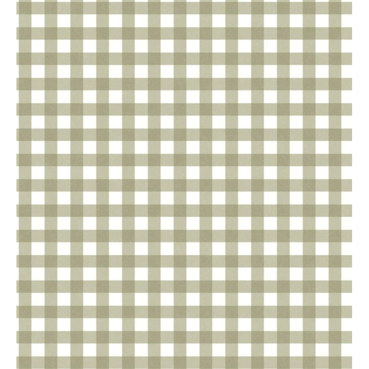 Papel pintado cuadros de vichy color verde - Juliet Vichy 682575