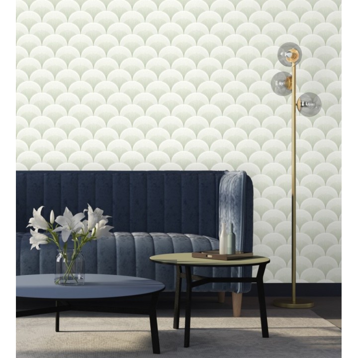 Papel pintado geométrico Art déco - Aiden Nouveau 682581