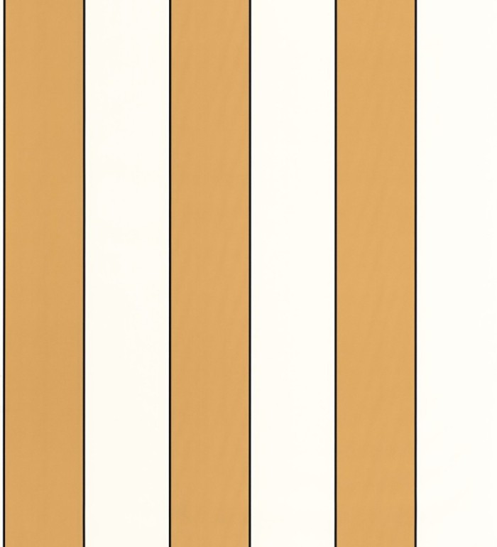 Papel pintado de rayas tonos ocres con líneas finas negras - Diana Stripes 682583