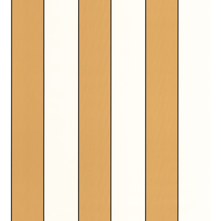 Papel pintado de rayas tonos ocres con líneas finas negras - Diana Stripes 682583