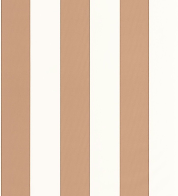 Papel pintado de rayas tonos marrones con líneas finas cobre - Diana Stripes 682584
