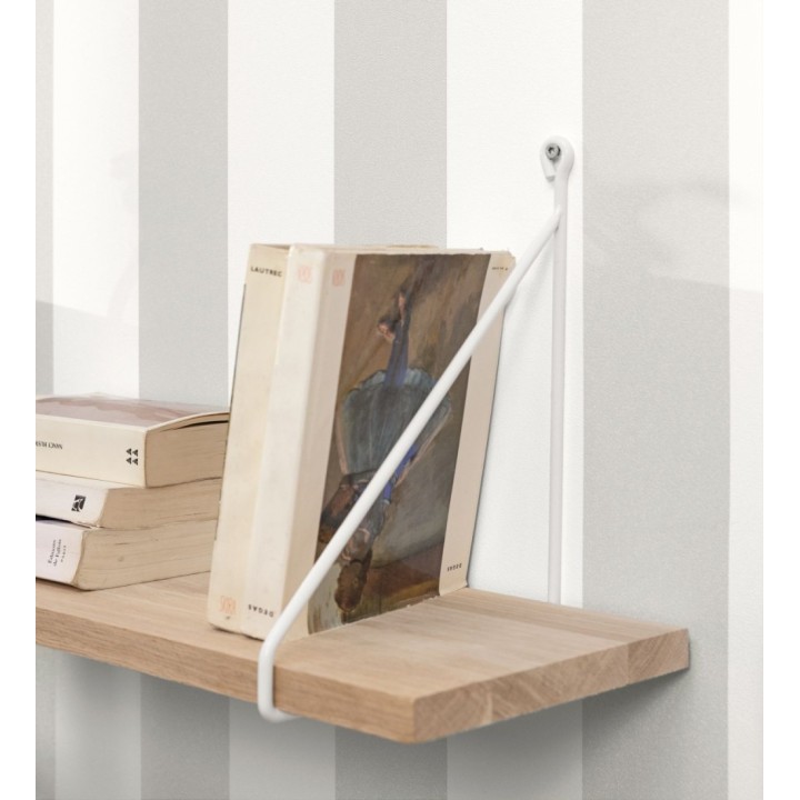 Papel pintado rayas aluminio blanco con textura rugosa - Amelia Stripes 682592