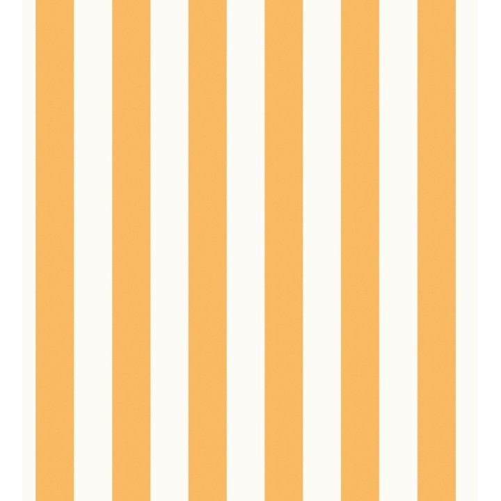 Papel pintado rayas finas ocre y blanco con textura - Marlene Stripes 682596