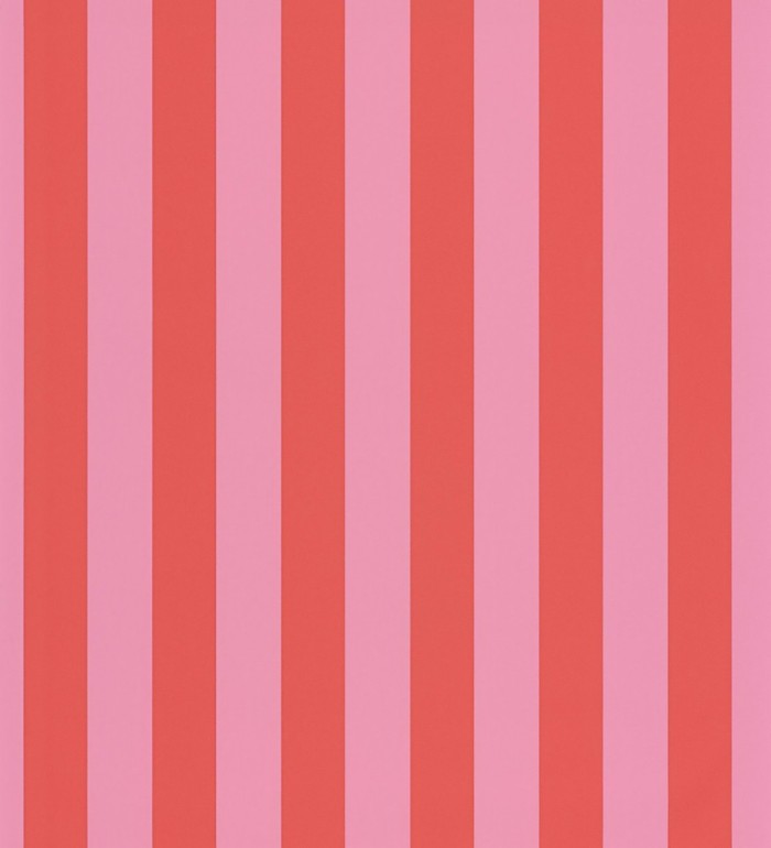Papel pintado rayas finas rosa y rojo con textura - Marlene Stripes 682599