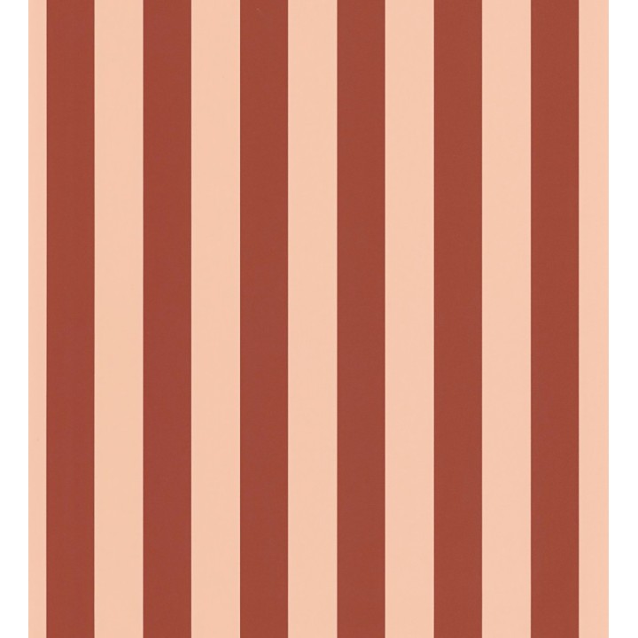 Papel pintado rayas finas rojo y salmón con textura - Marlene Stripes 682603