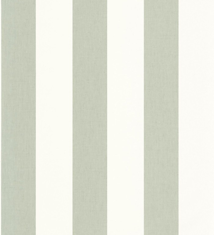 Papel pintado de rayas color marrón claro y blanco imitando al tejido de lino - Garbo Stripes 682610