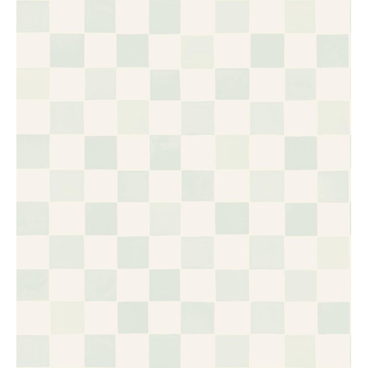 Papel pintado de dibujo de acuarela de cuadros que evoca los azulejos de gresite - Padget 682616