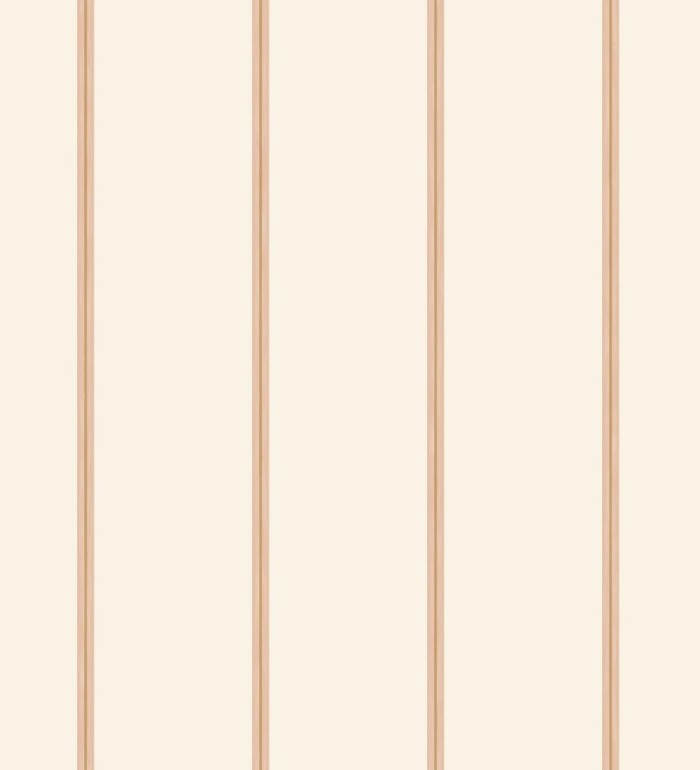 Papel pintado rayas blanco roto y líneas doradas - Lala Stripes 682622