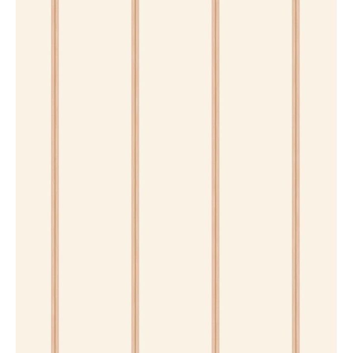 Papel pintado rayas blanco roto y líneas doradas - Lala Stripes 682622