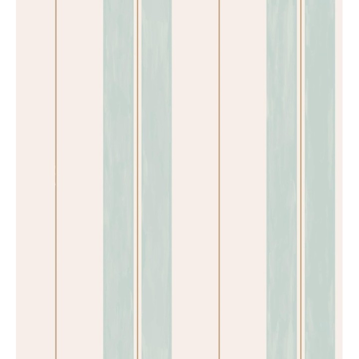 Papel pintado rayas pintadas con acuarela y líneas doradas - Nima Stripes 682623