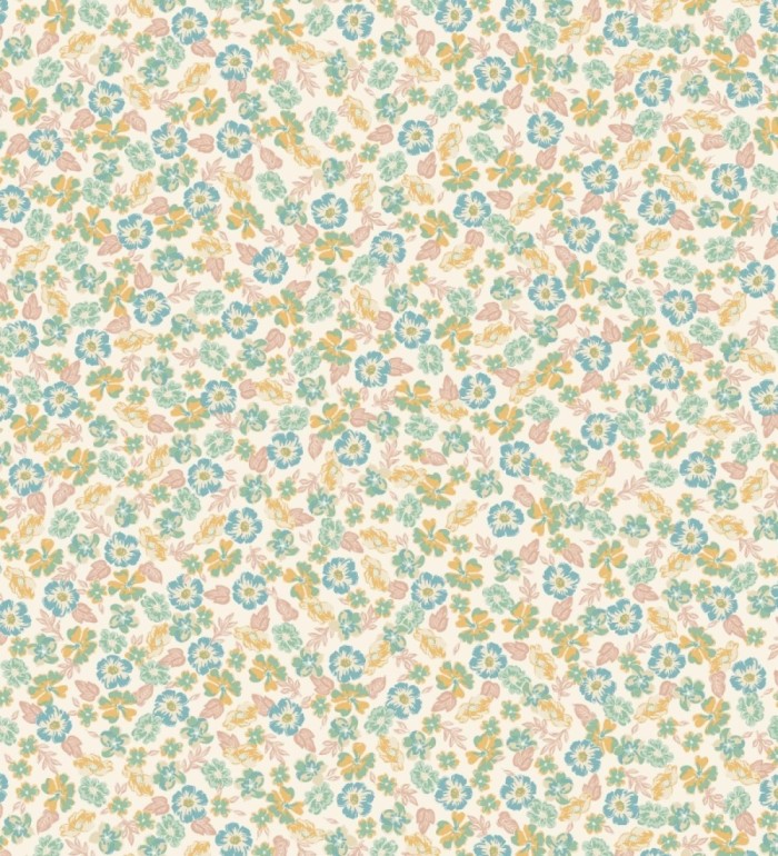 Papel pintado flores pequeñas multicolor - Cherise 682627