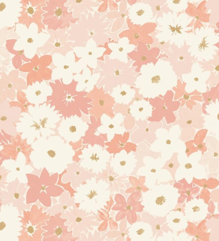Papel pintado infantil de flores - Mia Flora 682632
