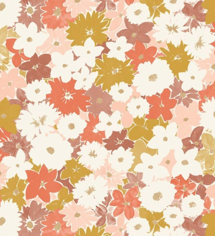 Papel pintado infantil de flores - Mia Flora 682633