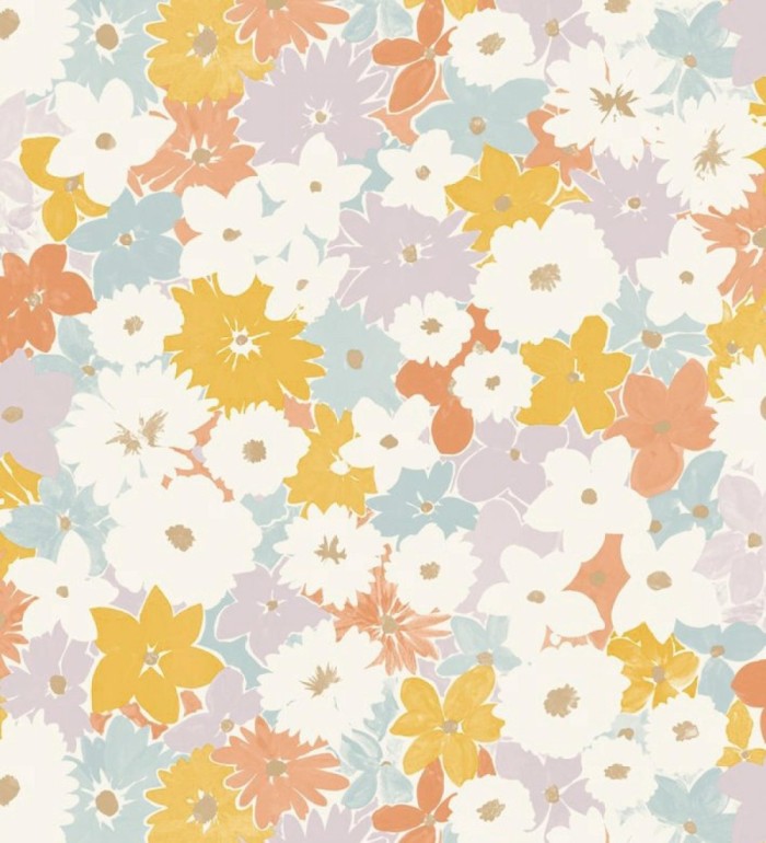 Papel pintado infantil de flores - Mia Flora 682634