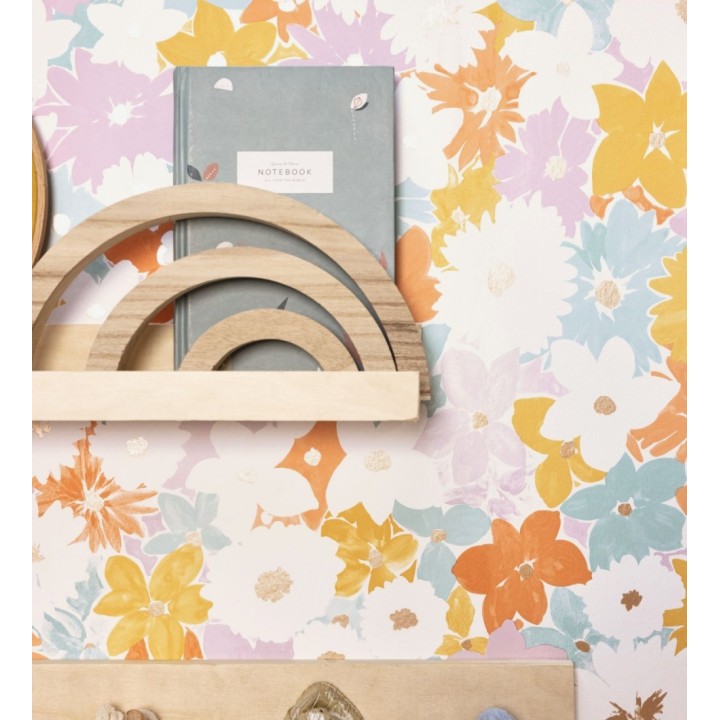 Papel pintado infantil de flores - Mia Flora 682634
