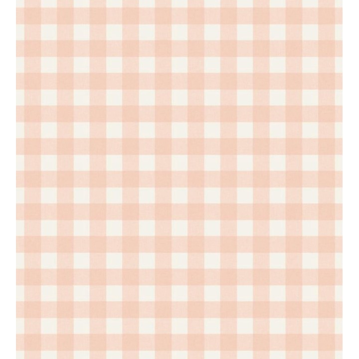 Papel pintado de cuadros vichy tonos rosa - Marie Vichy 682637