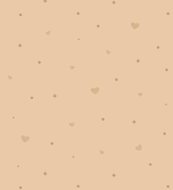 Papel pintado infantil de estrellas y corazones - Shany love 682646