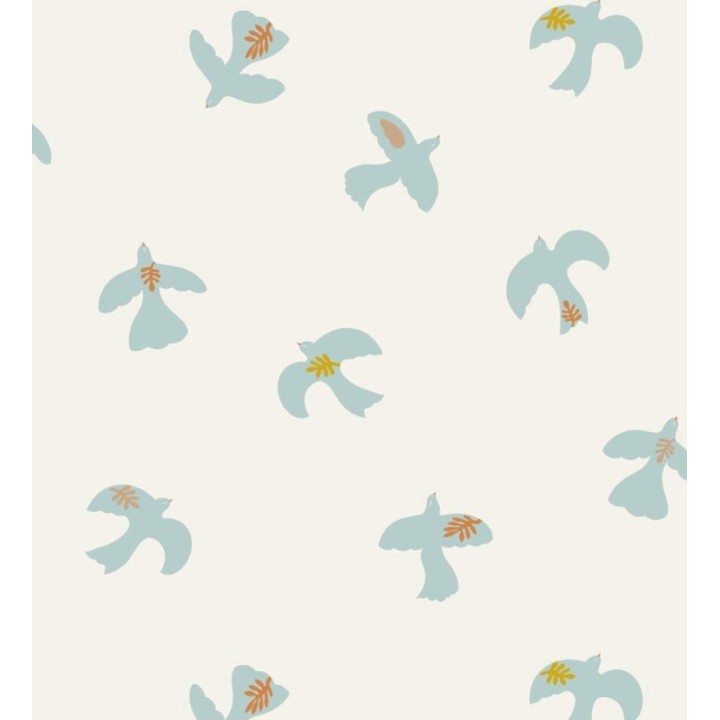 Papel pintado de pájaros fondo blanco - Liberty Bird 682650