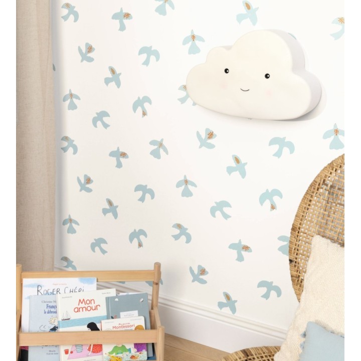 Papel pintado de pájaros fondo blanco - Liberty Bird 682650