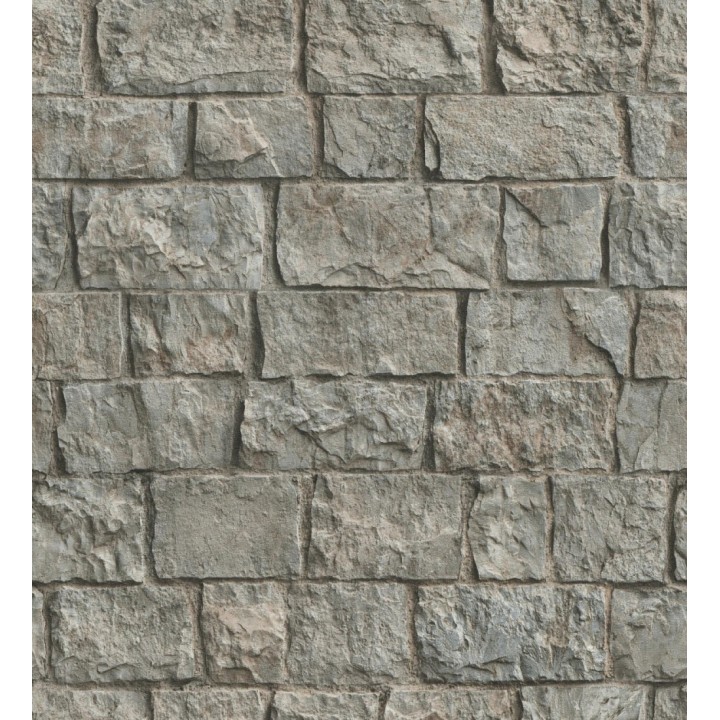 Papel pintado muro de ladrillos en piedra natural con textura - Zion Fortress 682653