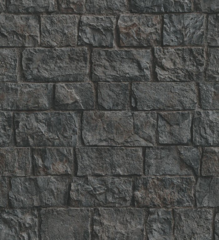 Papel pintado muro de ladrillos en piedra natural con textura - Zion Fortress 682655