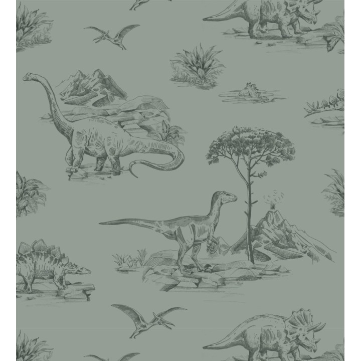 Papel pintado paisaje de dinosaurios - Jurassic Dinosaurs 682669