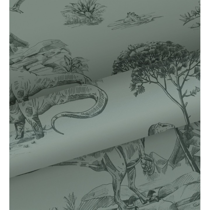 Papel pintado paisaje de dinosaurios - Jurassic Dinosaurs 682669