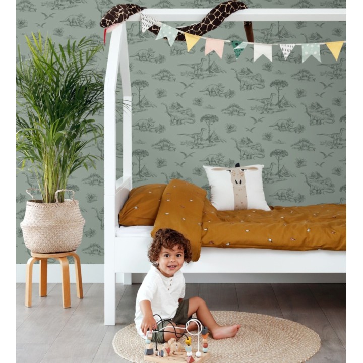 Papel pintado paisaje de dinosaurios - Jurassic Dinosaurs 682669