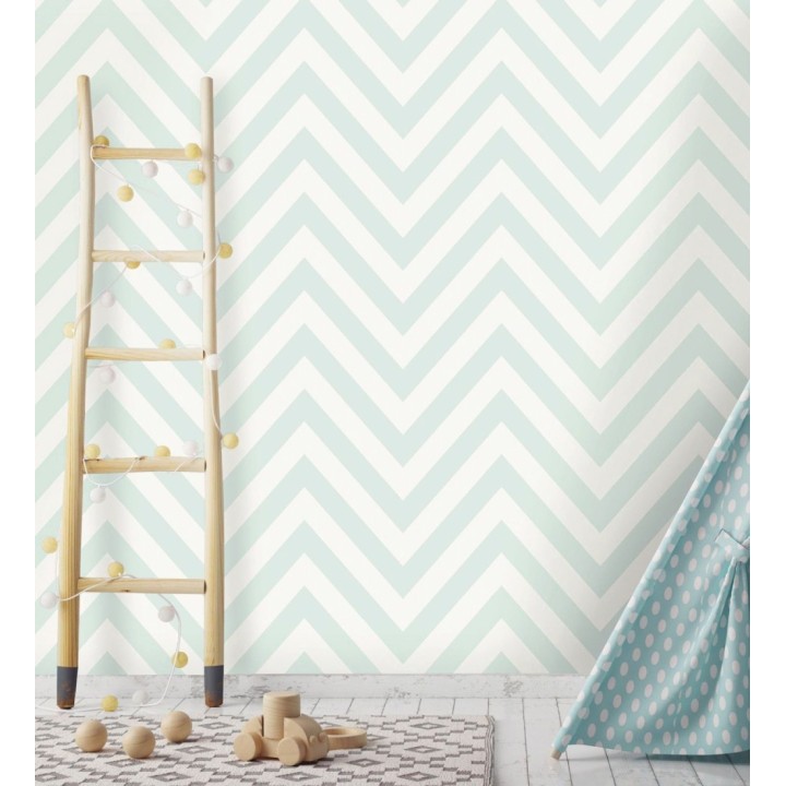 Papel pintado geométrico de espigas - Ziggy 682672